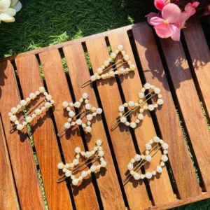 Korean Alloy Pearl Clips